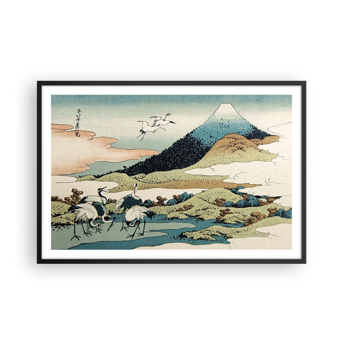 Plakát v černém rámu - V japonském duchu - 91x61 cm