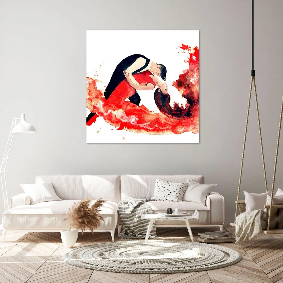 Obraz na plátně - Tango - smyslná vlna - 70x70 cm