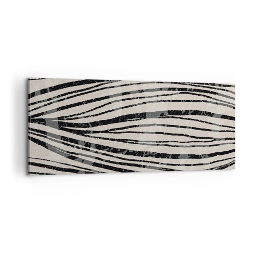 Obraz na plátně - Močál s liniemi - 100x40 cm