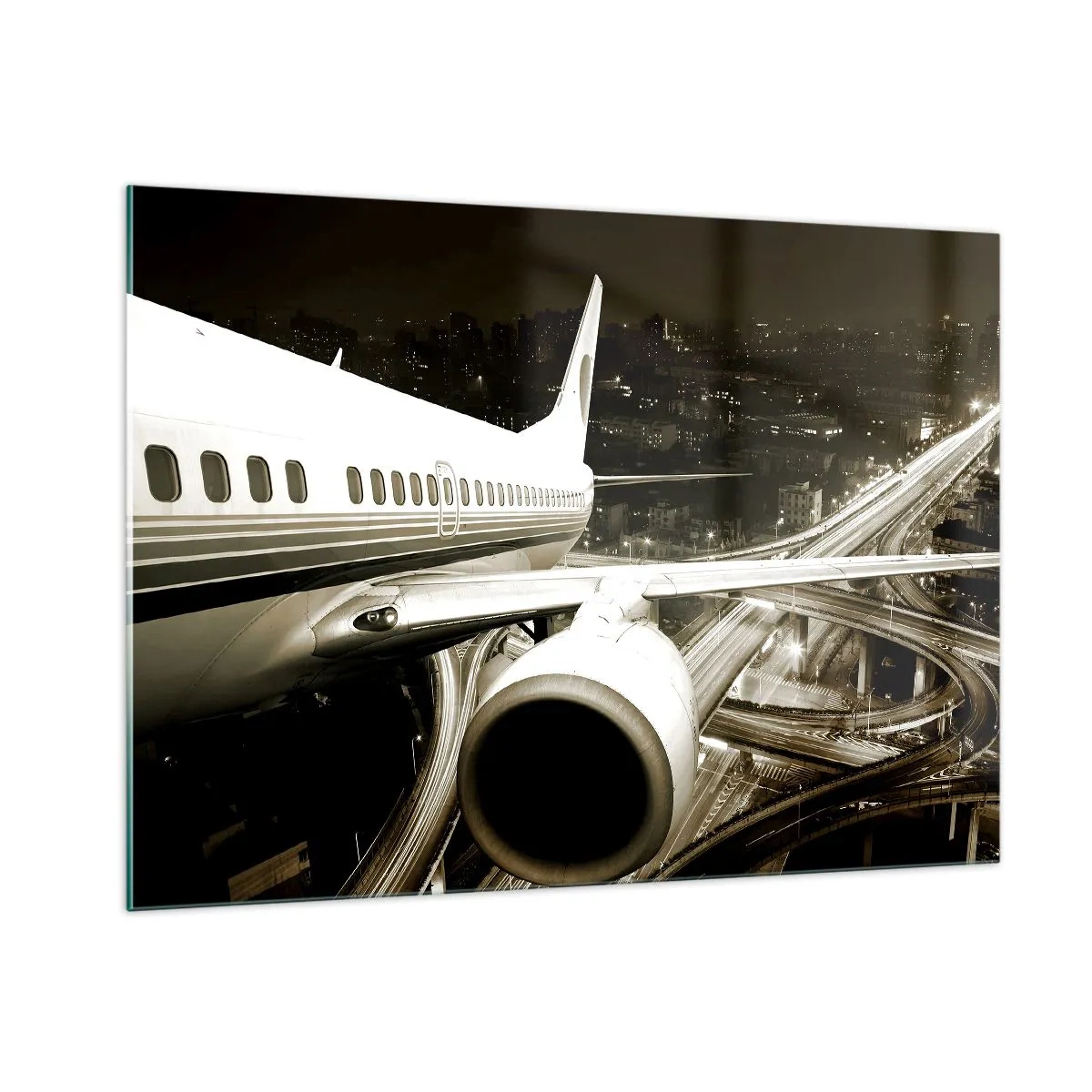 Obraz na skle - Letět do noci - 100x70 cm