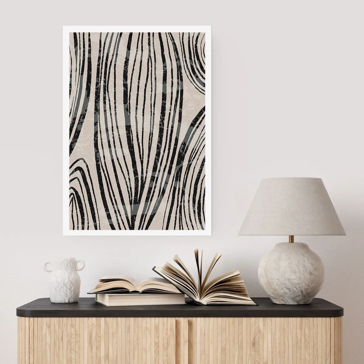 Plakát - Močál s liniemi - 50x70 cm