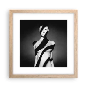 Plakát v rámu světlý dub - V záři i ve stínu - 30x30 cm