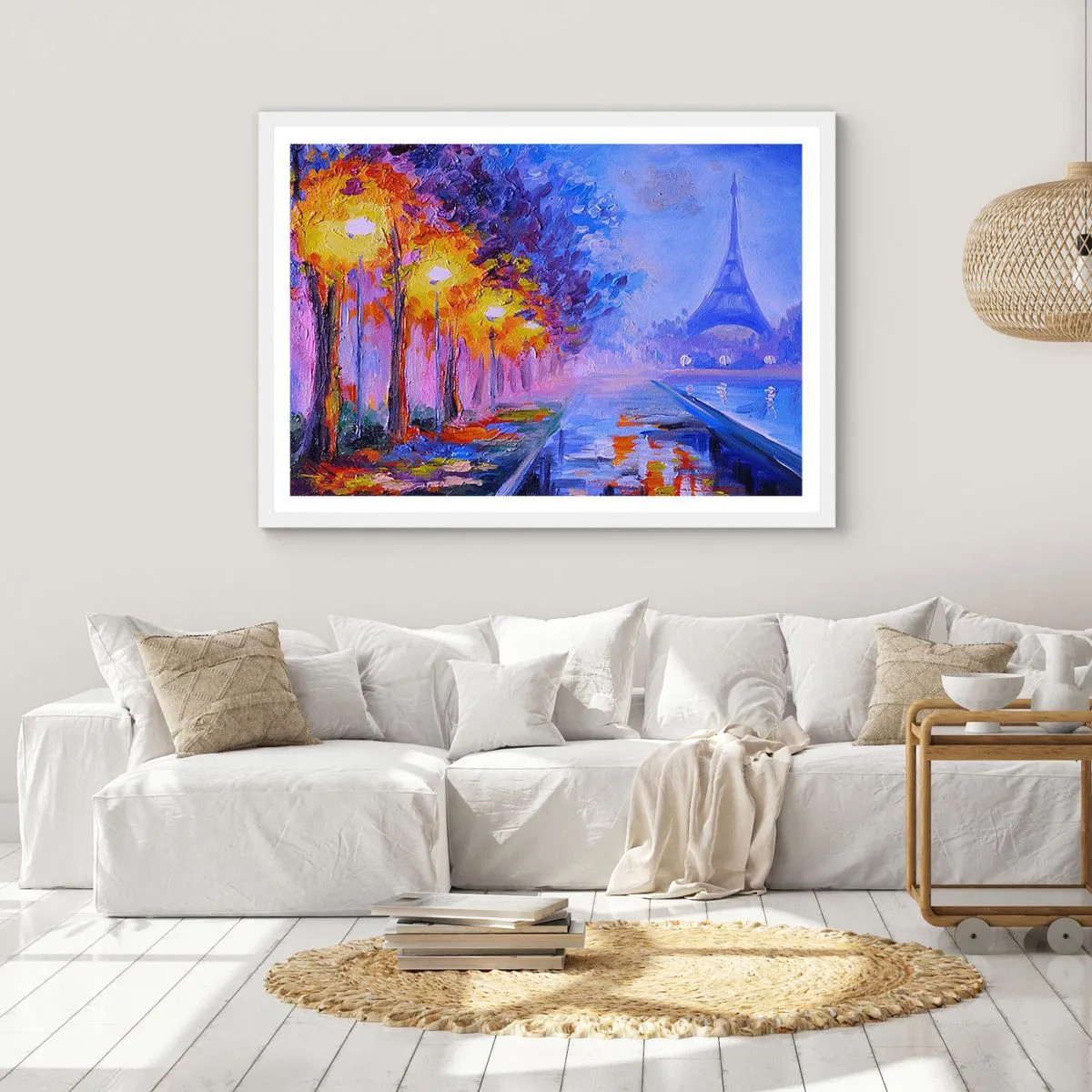 Plakát v bílém rámu - Procházka snů - 40x30 cm