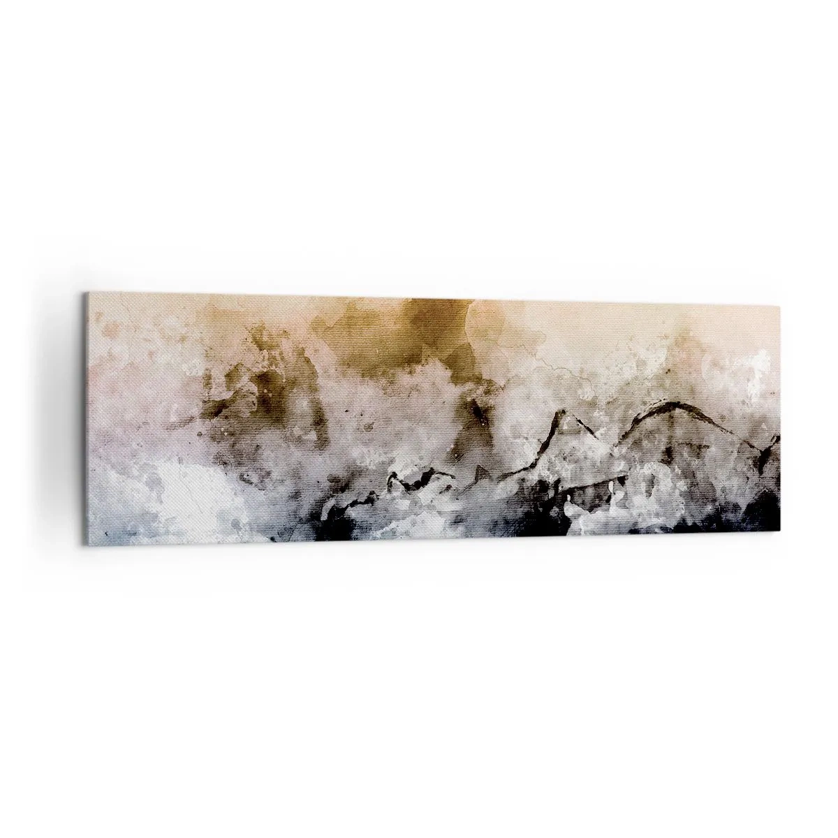 Obraz na plátně - Ponořené do mračna mlhy - 160x50 cm