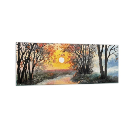 Obraz na skle - Podzimní nádech - 140x50 cm