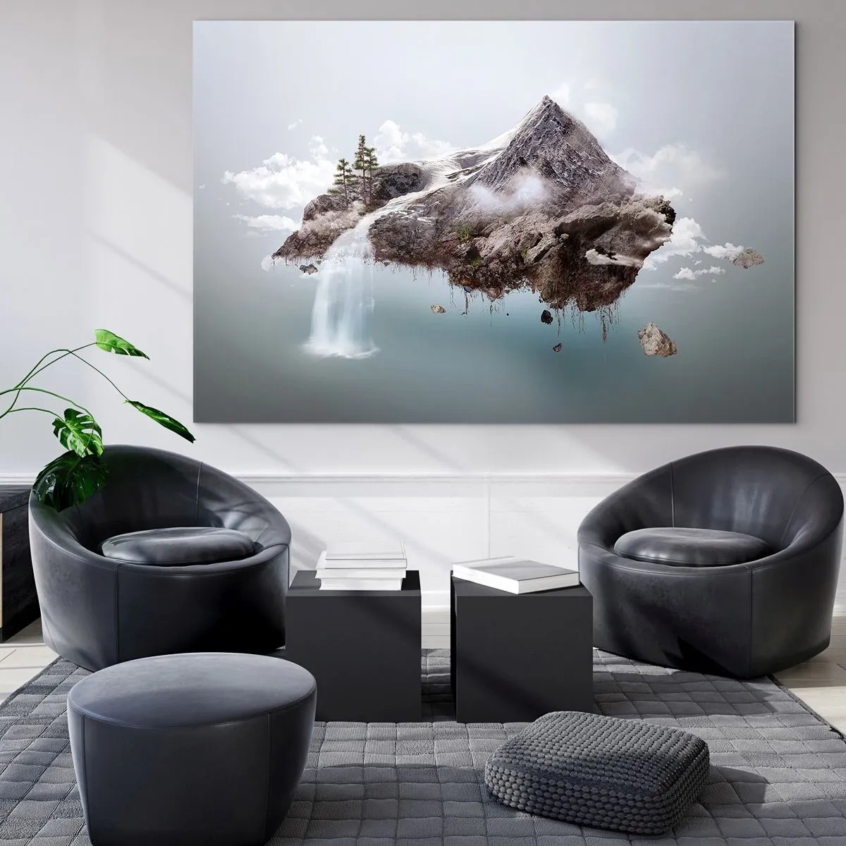 Obraz na skle - Pohled surrealisty - 120x80 cm