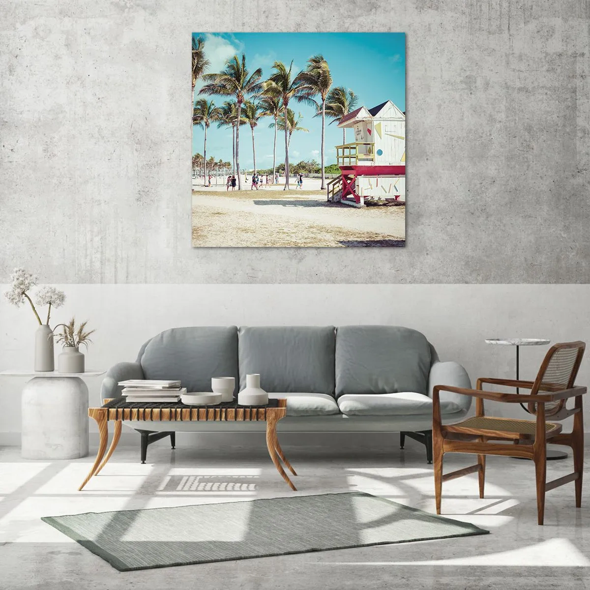 Obraz na skle - Čeká tě krásný den - 40x40 cm