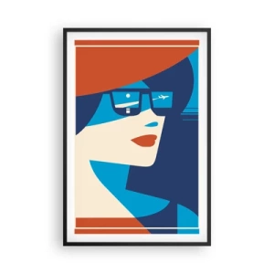 Plakát v černém rámu - Prázdninová cesta - 61x91 cm