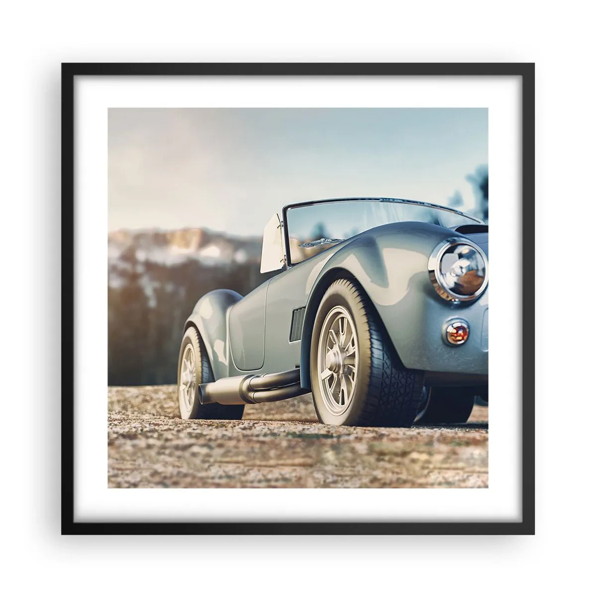 Plakát v černém rámu - Protože na stylu záleží - 50x50 cm