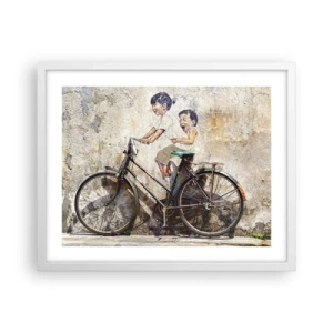 Plakát v bílém rámu - Pravda nebo klam? - 50x40 cm