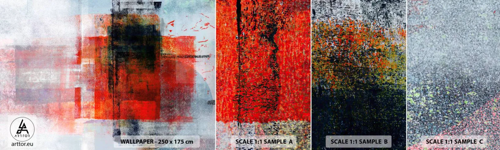 Fototapeta Vzorek Standard Eco - Zářící kompozice - Kus, Abstrakce, Průmyslový - 100x30 cm