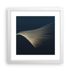 Plakát v bílém rámu - Jako andělské vlasy - 30x30 cm