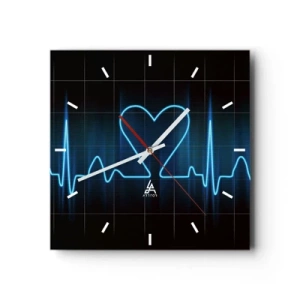 Nástěnné hodiny - V rytmu srdce - 30x30 cm