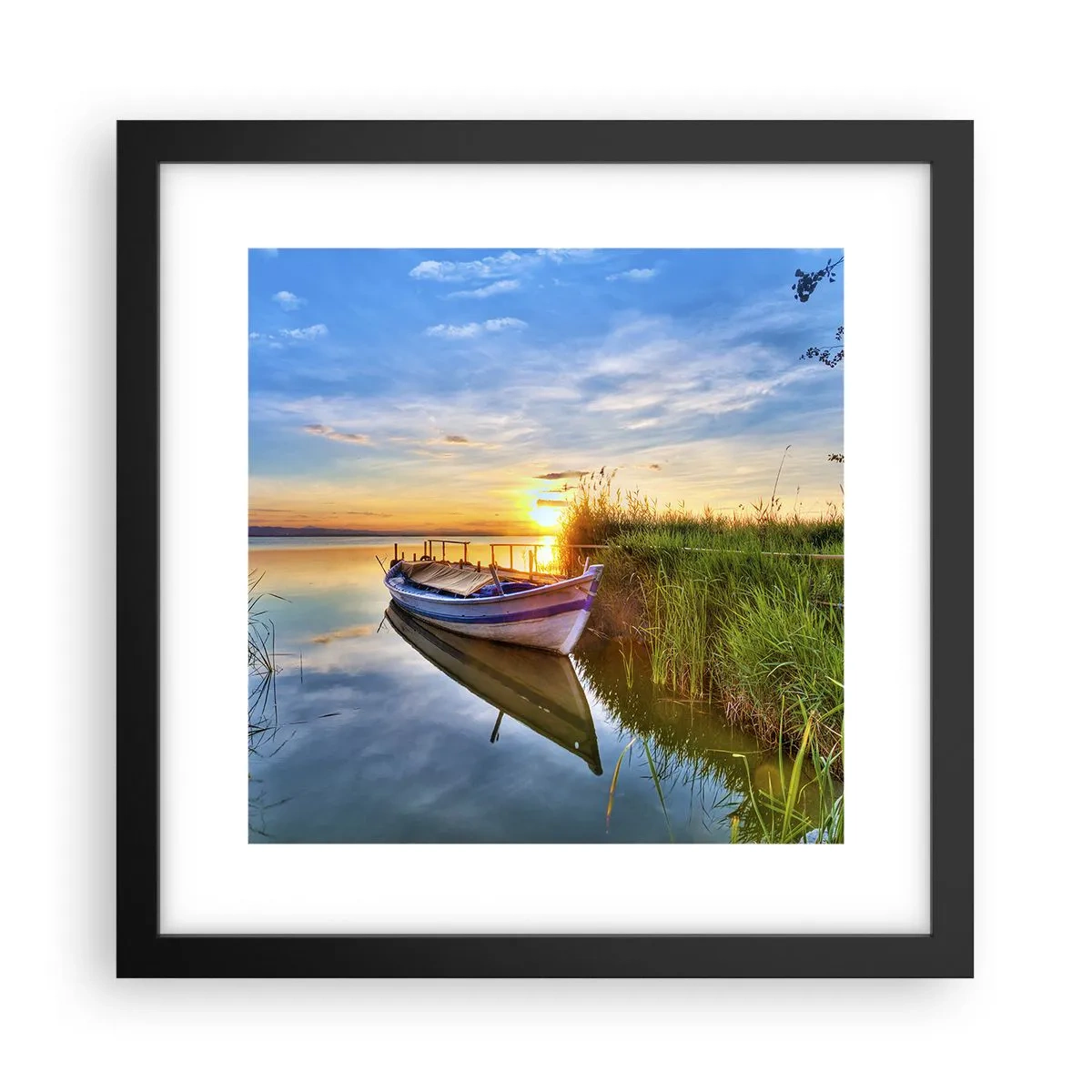 Plakát v černém rámu - Zátoka splněných snů - 30x30 cm