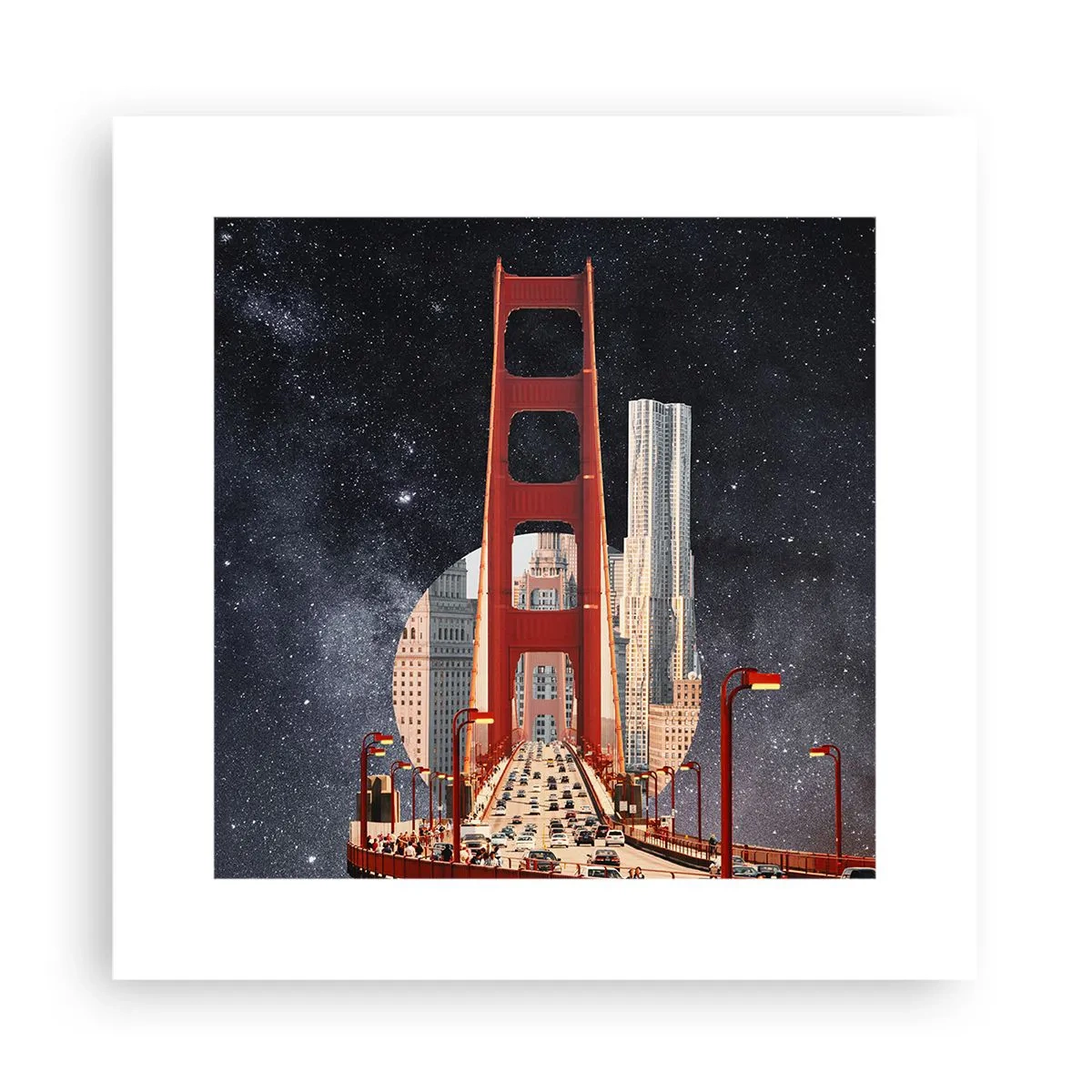 Plakát - Vždy uprostřed - 30x30 cm