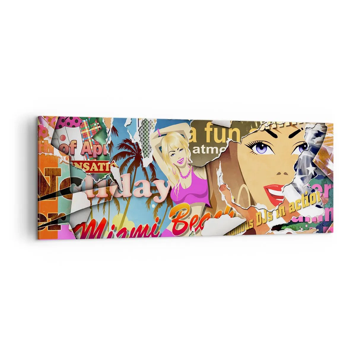 Obraz na plátně - Prázdninové retrospektiva - 140x50 cm