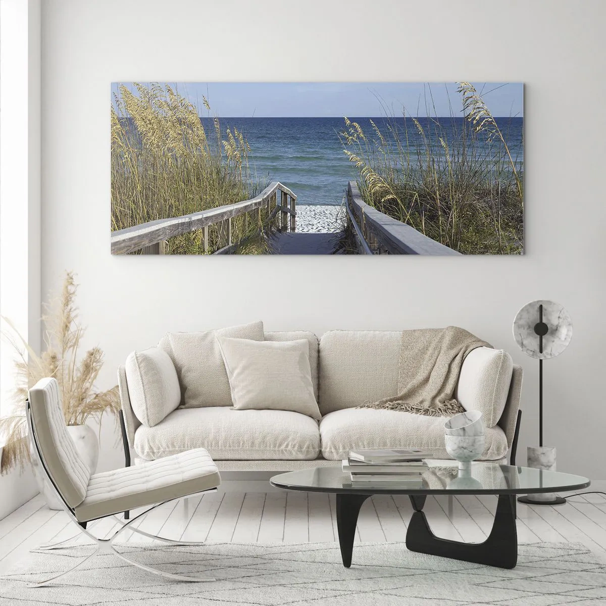Obraz na skle - Na slunci, ve větru - 100x40 cm
