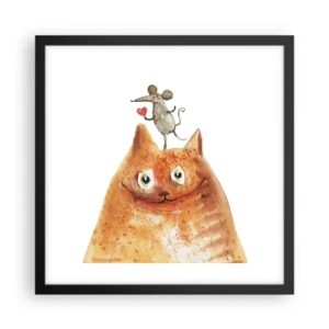 Plakát v černém rámu - Paradoxy lásky - 40x40 cm