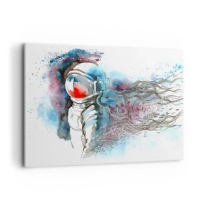Obraz na plátně - Sám s vesmírem - 100x70 cm