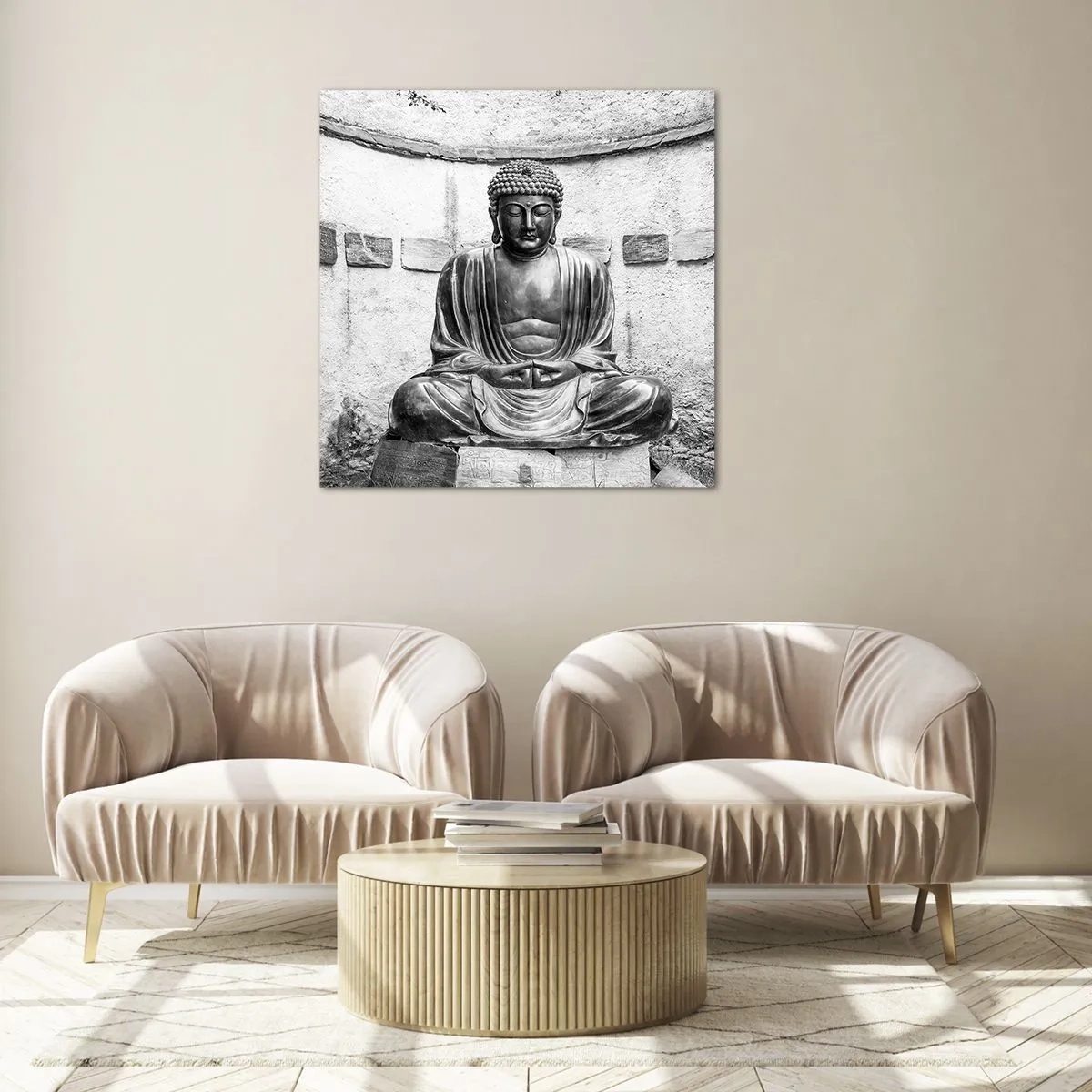 Obraz na skle - U zdroje klidu - 40x40 cm