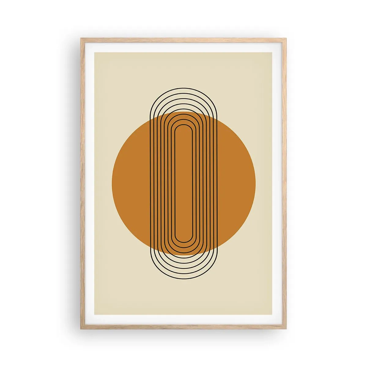 Plakát v rámu světlý dub - Dokonalý plán - 70x100 cm