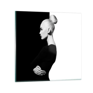 Obraz na skle - Prostě žena - 30x30 cm