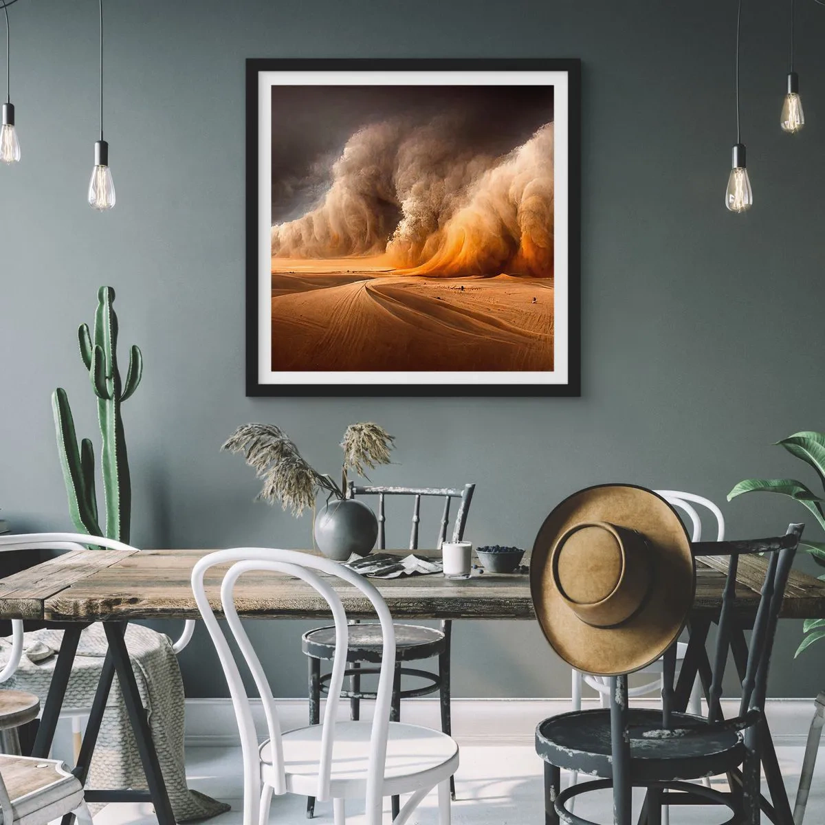 Plakát v černém rámu - Hněv pouště - 60x60 cm