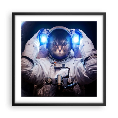 Plakát v černém rámu - Houston, máte problém - 50x50 cm