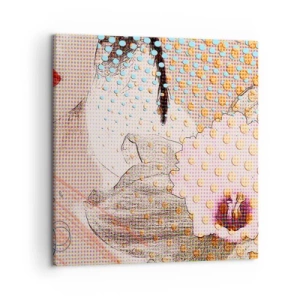 Obraz na plátně - Komiksový heroin - 60x60 cm