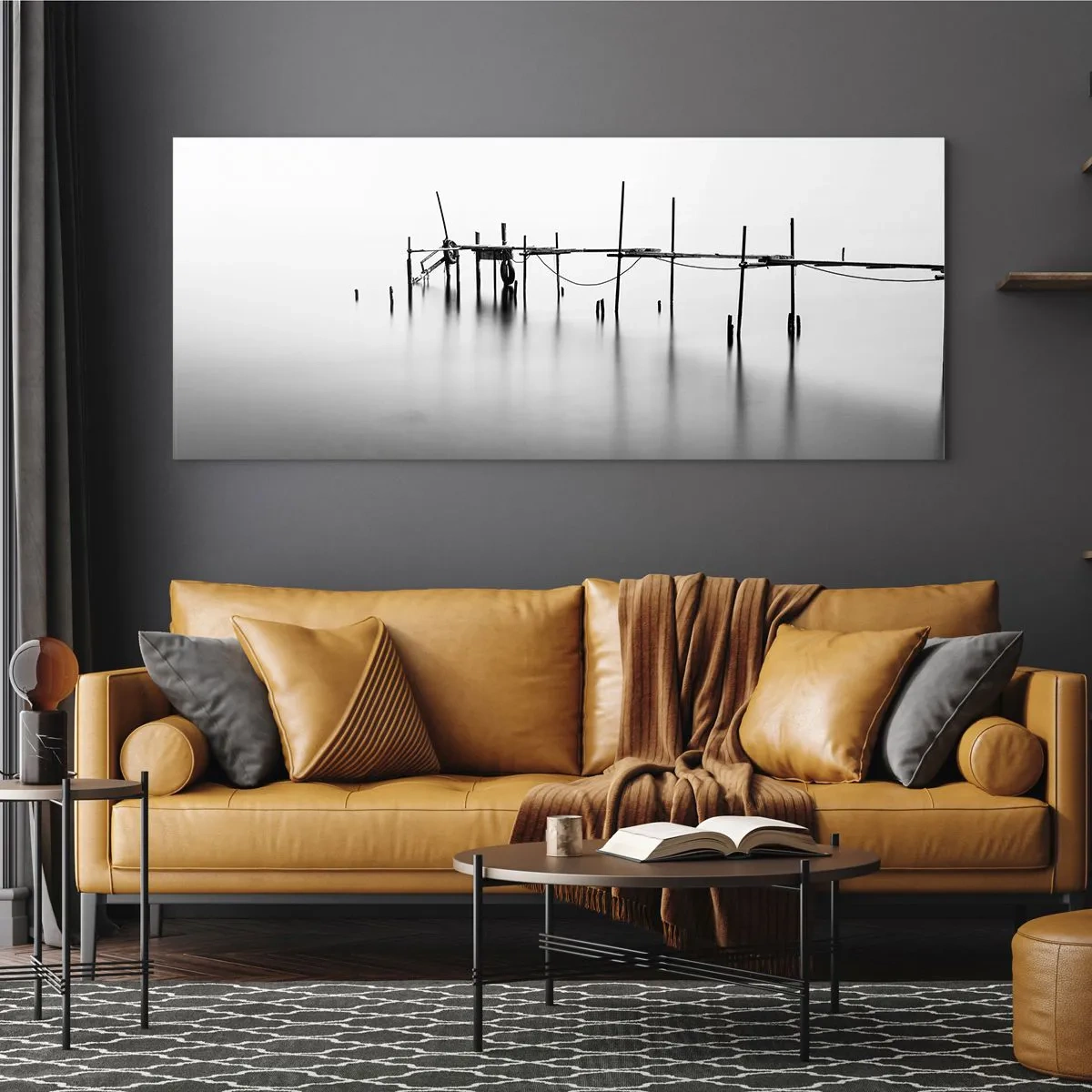 Obraz na skle - A co když svět není? - 100x40 cm