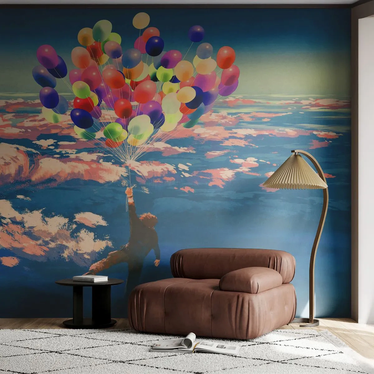 Fototapeta Samolepicí Deluxe Sticker - Splněné sny dětství - Pro děti, Barevné balónky, Abstrakce - 250x175 cm