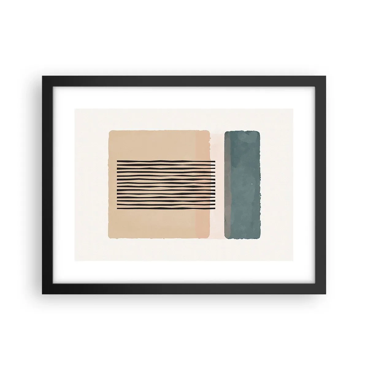 Plakát v černém rámu - Všechno v pořádku - 40x30 cm