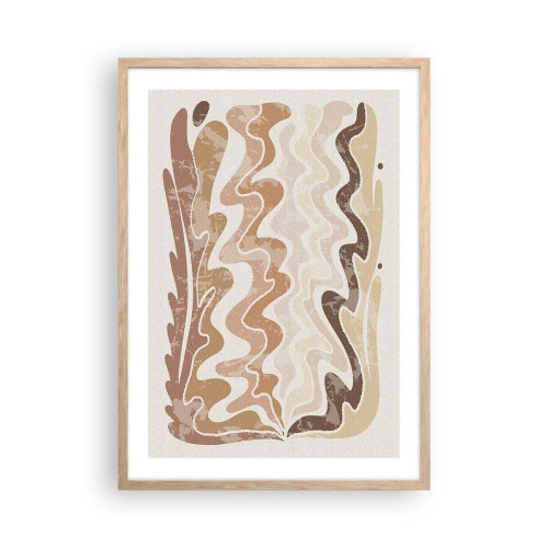 Plakát v rámu světlý dub - Dobrá energie – dobré emoce - 50x70 cm