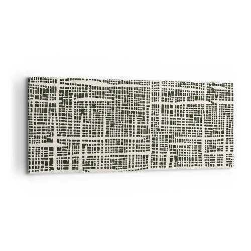Obraz na plátně - Tkaná kompozice - 120x50 cm