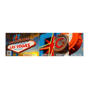 Vzor Fototapety Samolepicí Deluxe Sticker - Po úsměv osudu - Cestování, Las Vegas, Město - 100x30 cm