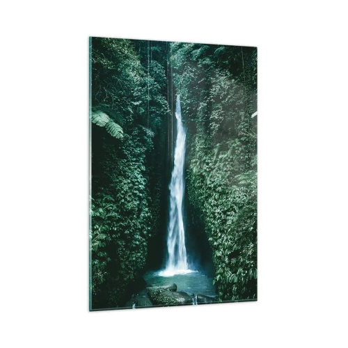 Obraz na skle - Tropický pramen - 80x120 cm