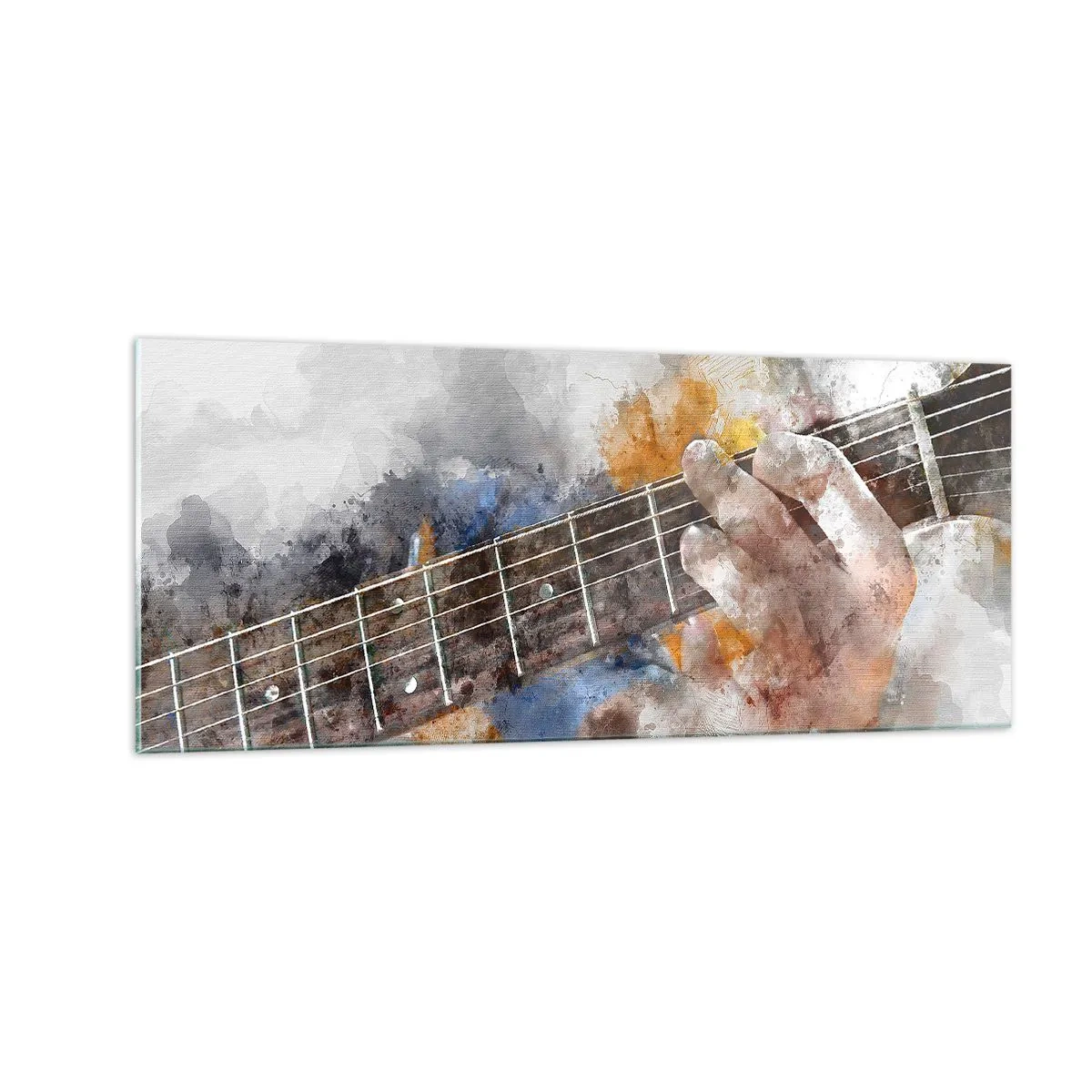 Obraz na skle - Poezie mezi strunami - 100x40 cm