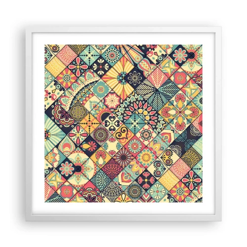 Plakát v bílém rámu - Marokánská vize - 50x50 cm