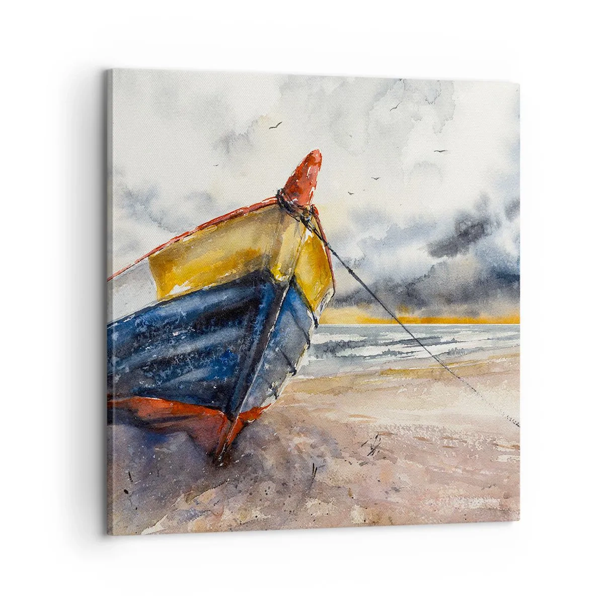 Obraz na plátně - Odpočinek na břehu - 60x60 cm