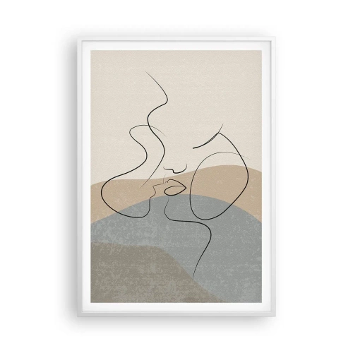 Plakát v bílém rámu - Jako tah štětcem - 70x100 cm