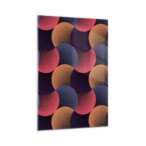 Obraz na skle - V kruhovém rytmu - 70x100 cm