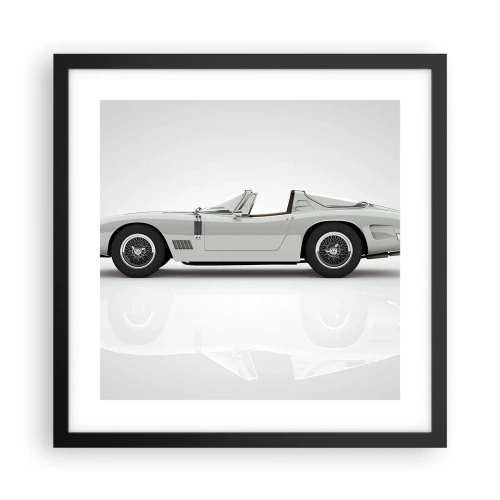 Plakát v černém rámu - Příslib zábavy - 40x40 cm