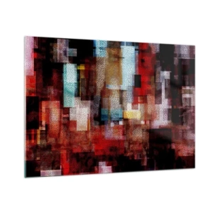 Obraz na skle - Chaos a zmatek - 100x70 cm