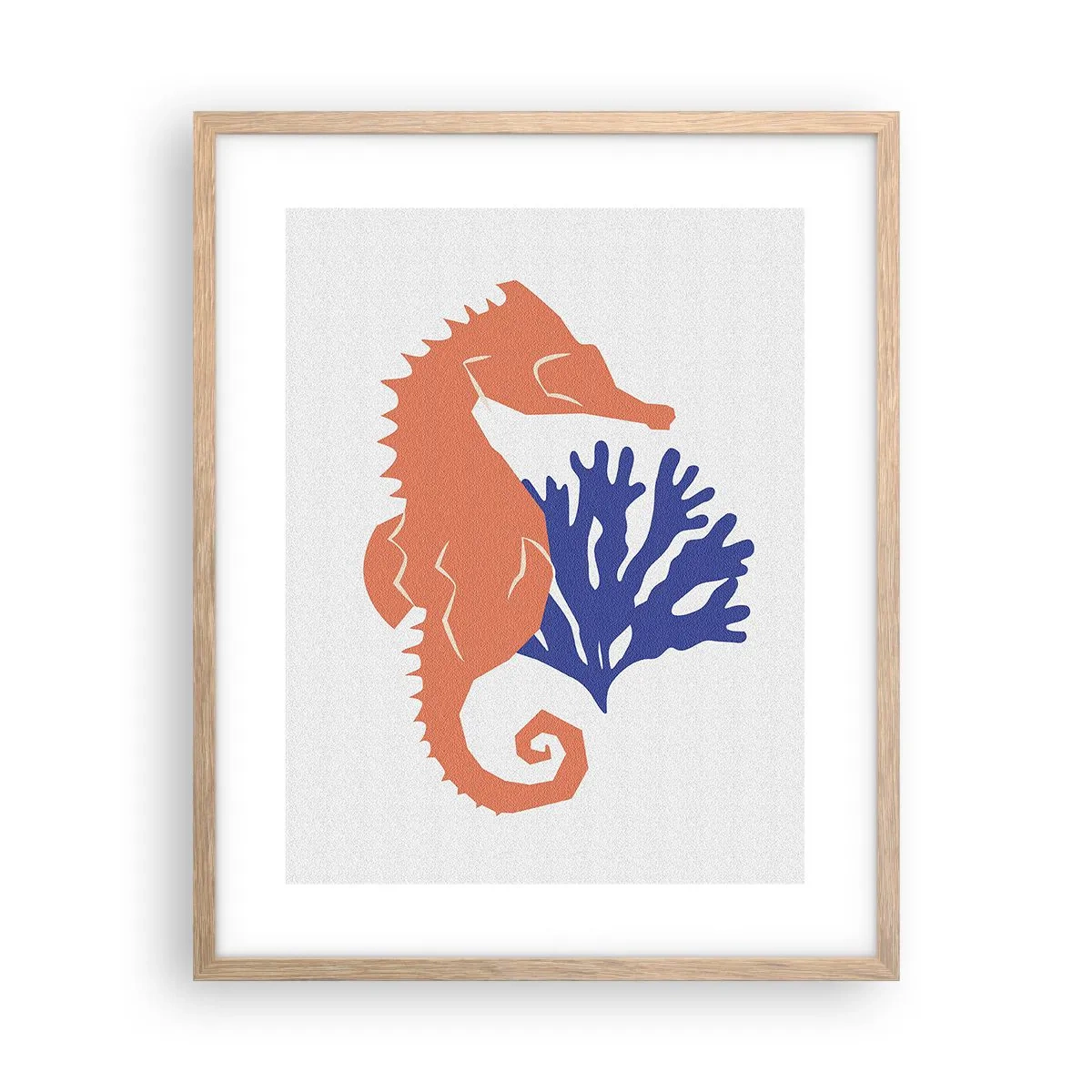 Plakát v rámu světlý dub - Na podvodní louce - 40x50 cm