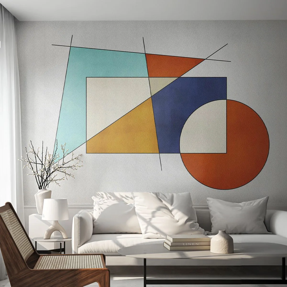 Fototapeta Premium Canvas - Abstrakce: modernistická zábava - Geometrický, Moderní, Minimalismus - 250x175 cm