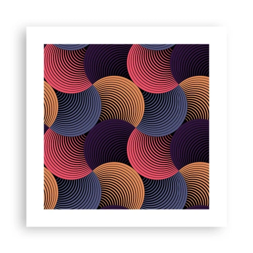 Plakát - V kruhovém rytmu - 40x40 cm
