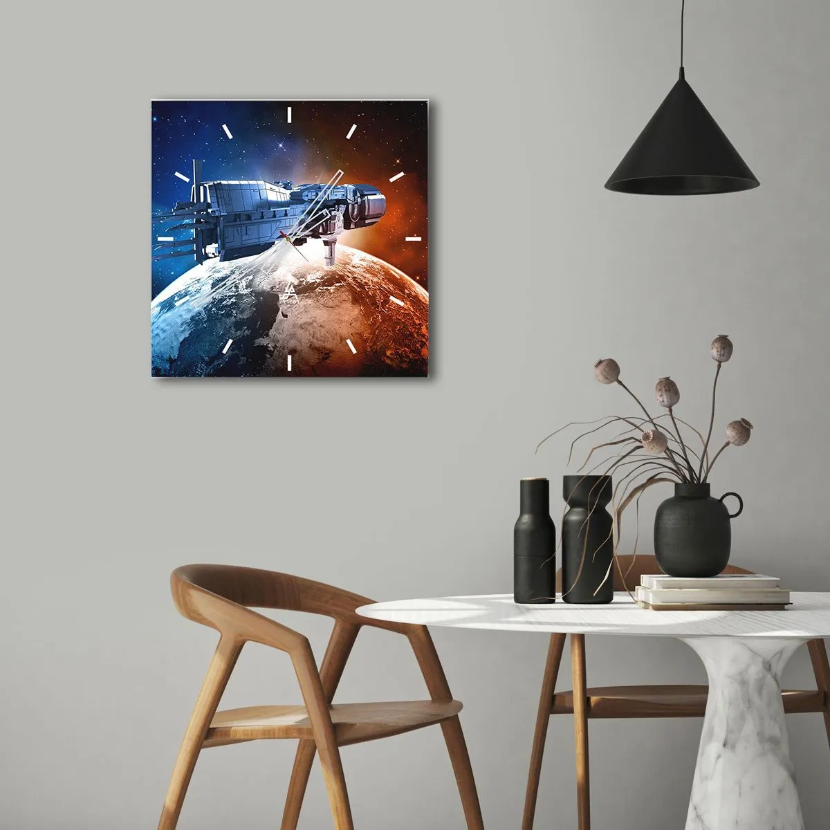 Nástěnné hodiny - Pozorný pozorovatel - 30x30 cm