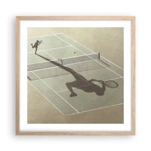 Plakát v rámu světlý dub - Dobývání sama sebe - 50x50 cm