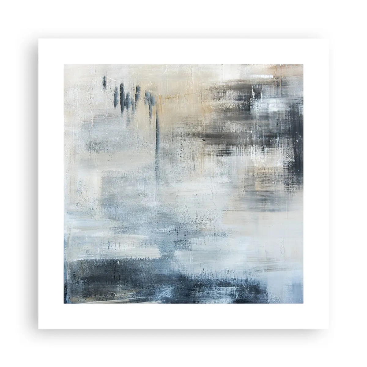 Plakát - Za závojem modré - 40x40 cm