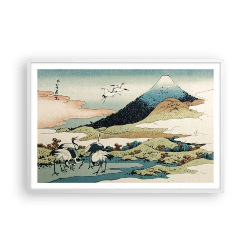 Plakát v bílém rámu - V japonském duchu - 91x61 cm